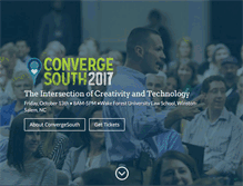 Tablet Screenshot of convergesouth.com